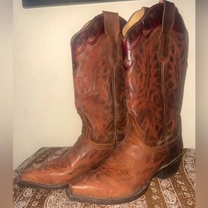 Stetson brand leather cowboy boots size 6.5